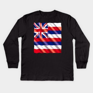 Hawaii Flag Kids Long Sleeve T-Shirt